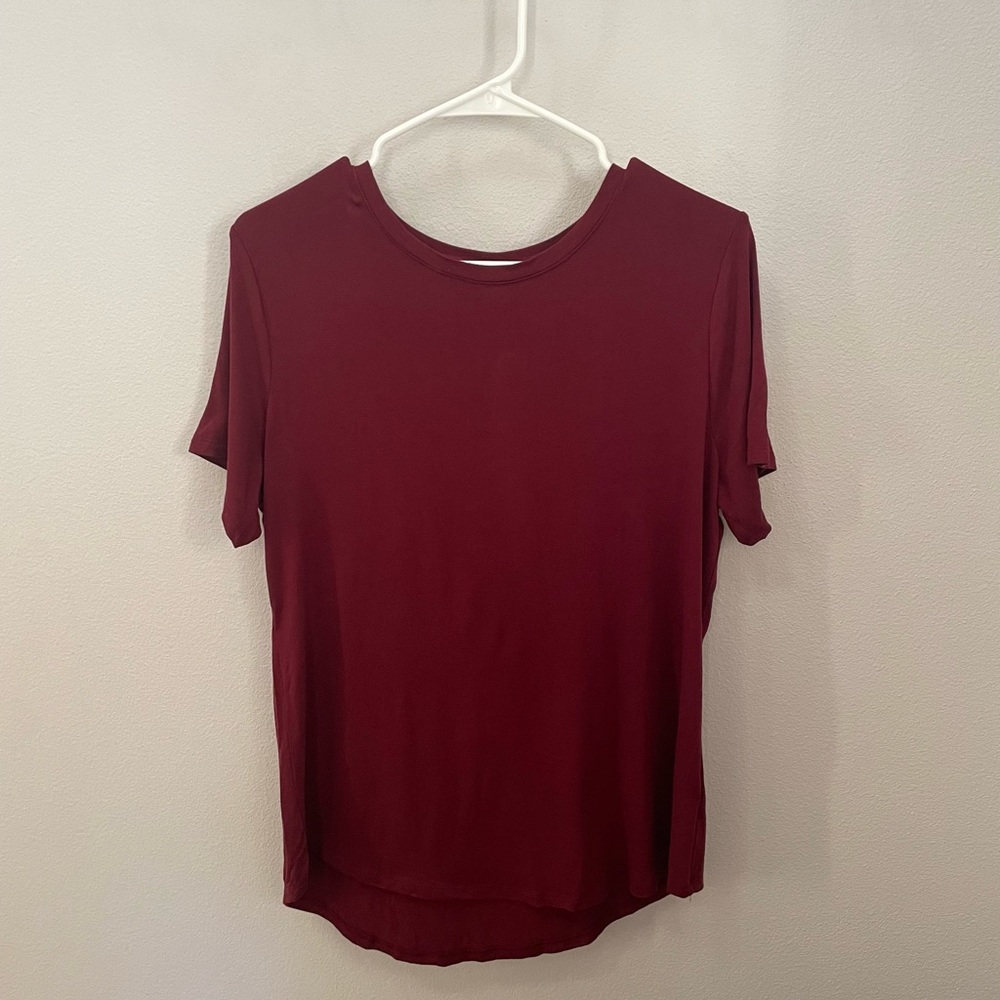 Burgundy Old Navy Lightweight Short Sleeve Tee